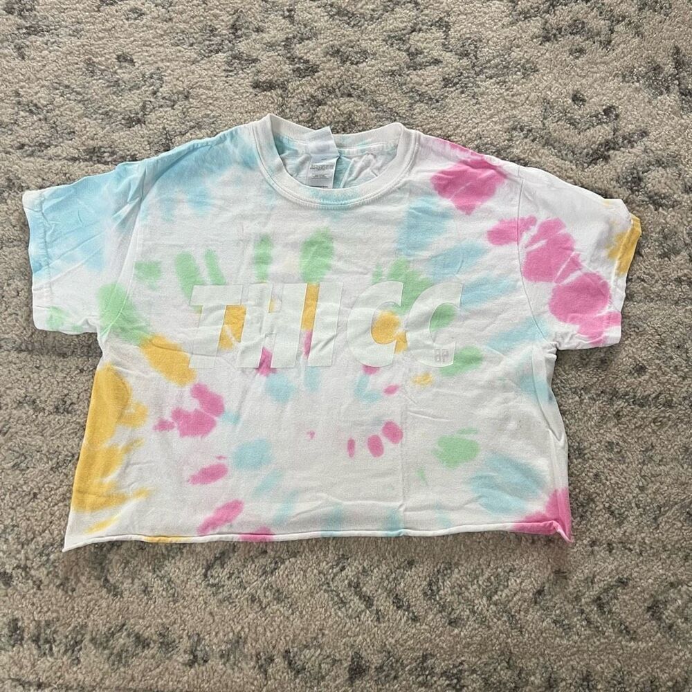Below Parallel THICC Tie Dye Crop Top